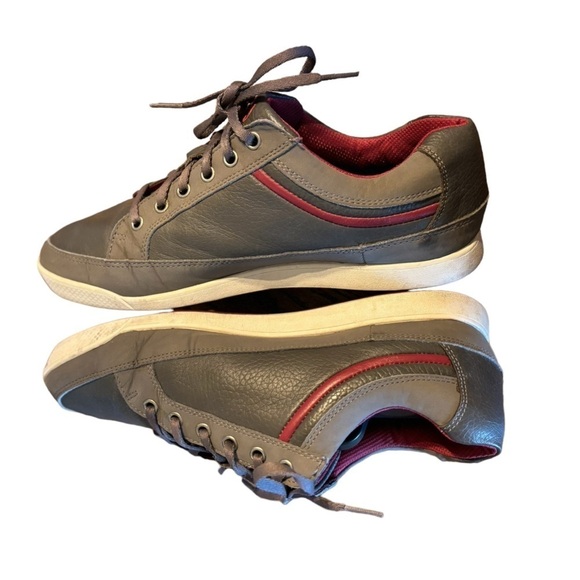 FootJoy Gray Leather Spikeless Golf Sneakers Size 9 Low Top Lace Up main image 5